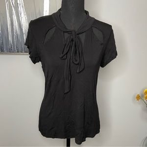 Venus Black Tie Top